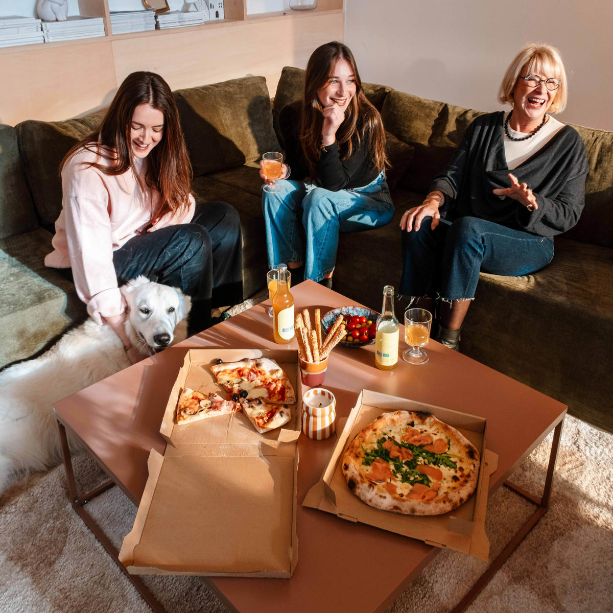 COUCHTISCH 120 cm, Braun - Braun, Metall (90/90/35cm) - Oviala