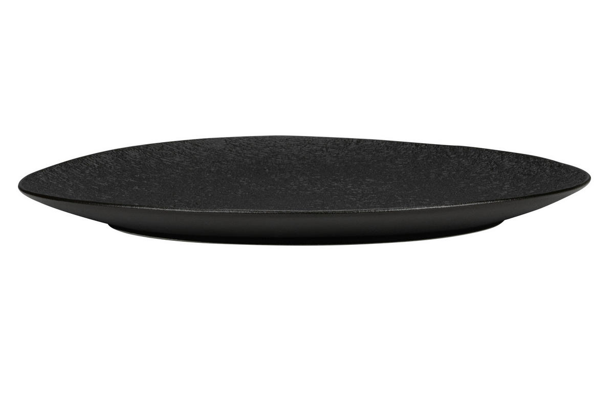 SERVIERPLATTE Haruki in Schwarz - Schwarz, Keramik (29/2.8/33.3cm) - Mömax