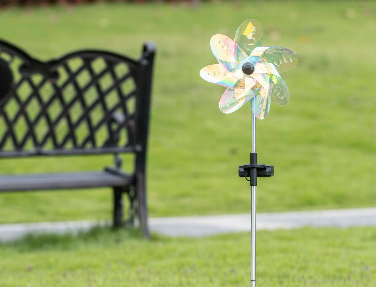 LED-SOLAR-GARTENSTÄBE - automatische Beleuchtung für stimmungsvolles Licht im Außenbereich, wetterbeständig - Weiß, Kunststoff (8/20/70cm) - Northpoint