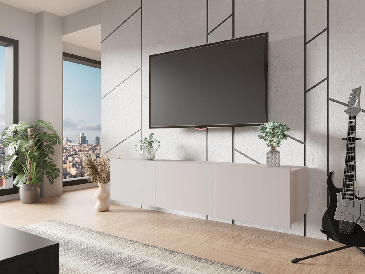 TV-LOWBOARD Calabrini 150 04 - Kaschmir, Holzwerkstoff (150/37/43cm) - MIRJAN24