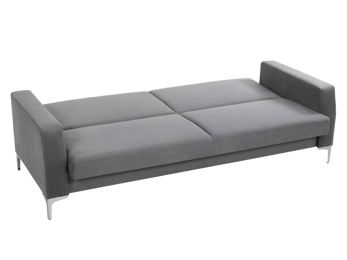 SCHLAFSOFA Noelia - Silberfarben/Grau, Holz/Textil (225/90/87cm) - MIRJAN24