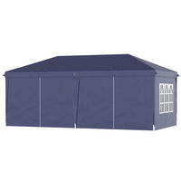 FALTPAVILLON 5,85 x 2,95 m mit UV-Schutz blau - Blau, Metall (295/270/585cm) - ComfortXL