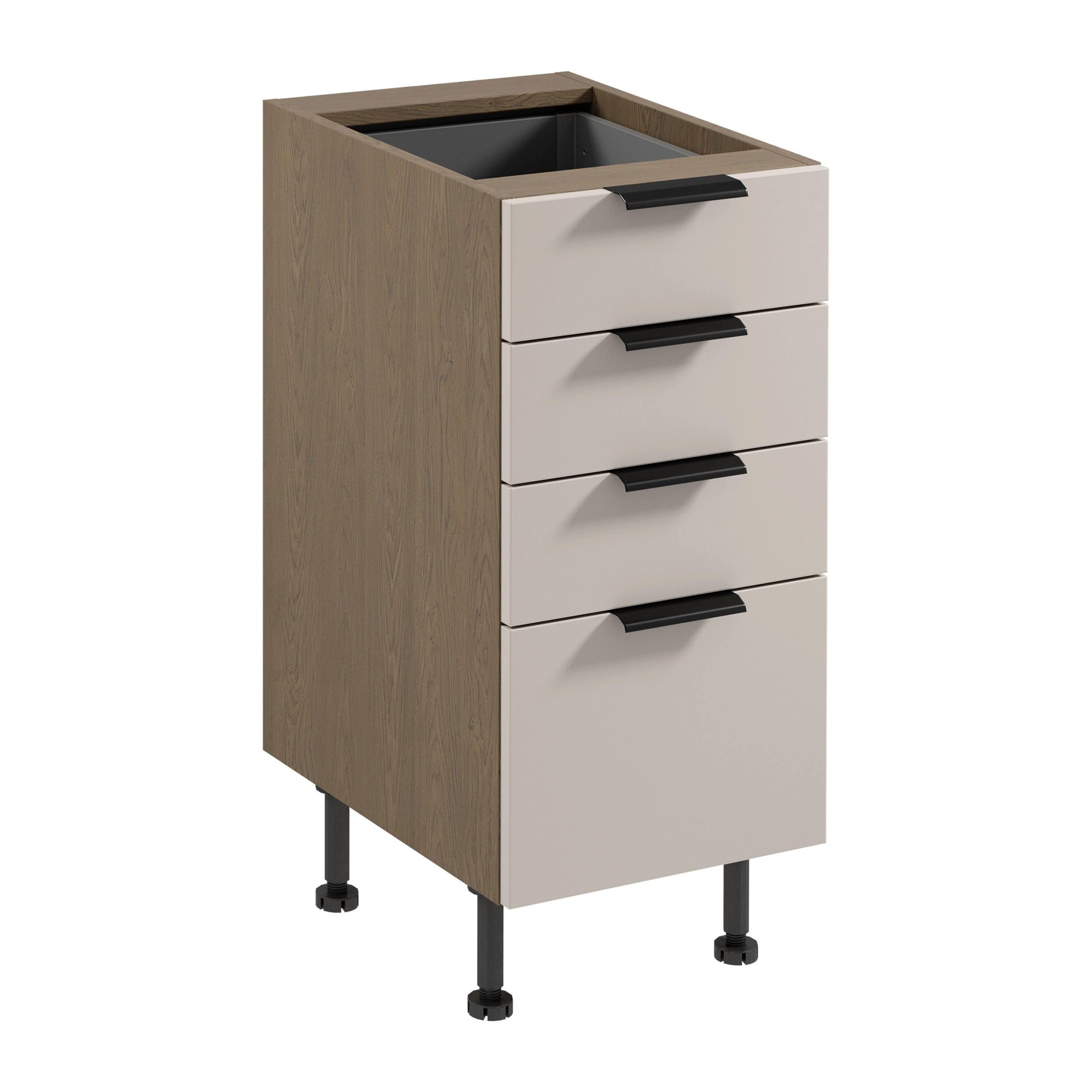 Royal24_Markt Unterschrank Eiche, Beige 40x87x52 cm