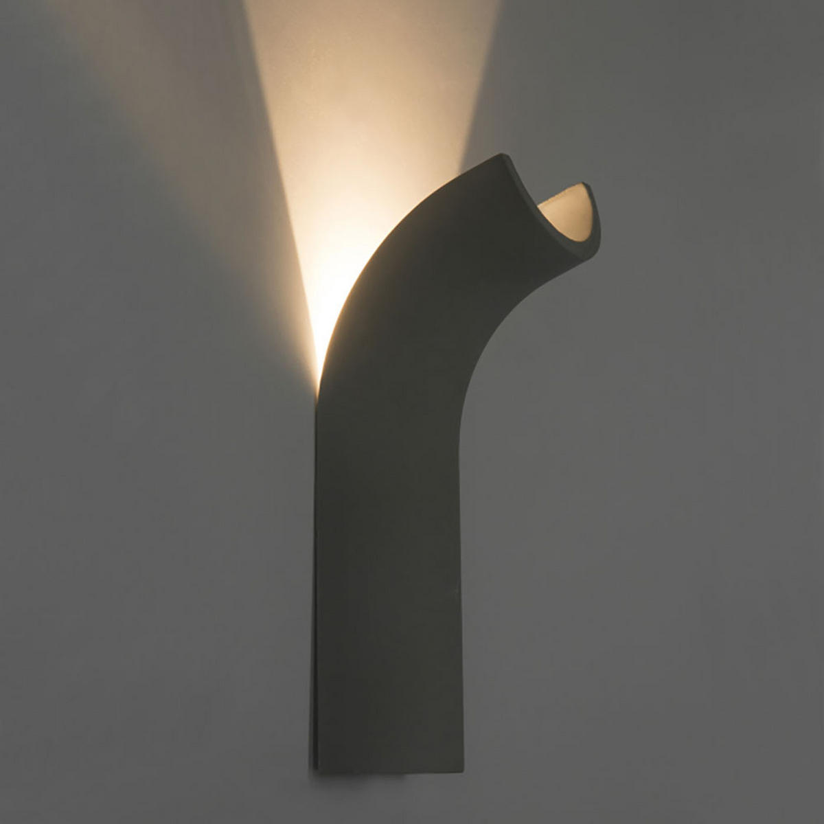 LED WANDLEUCHTE Beton Grau 2er Set - Grau, Stein (10/30/12.8cm) - Globo Lighting