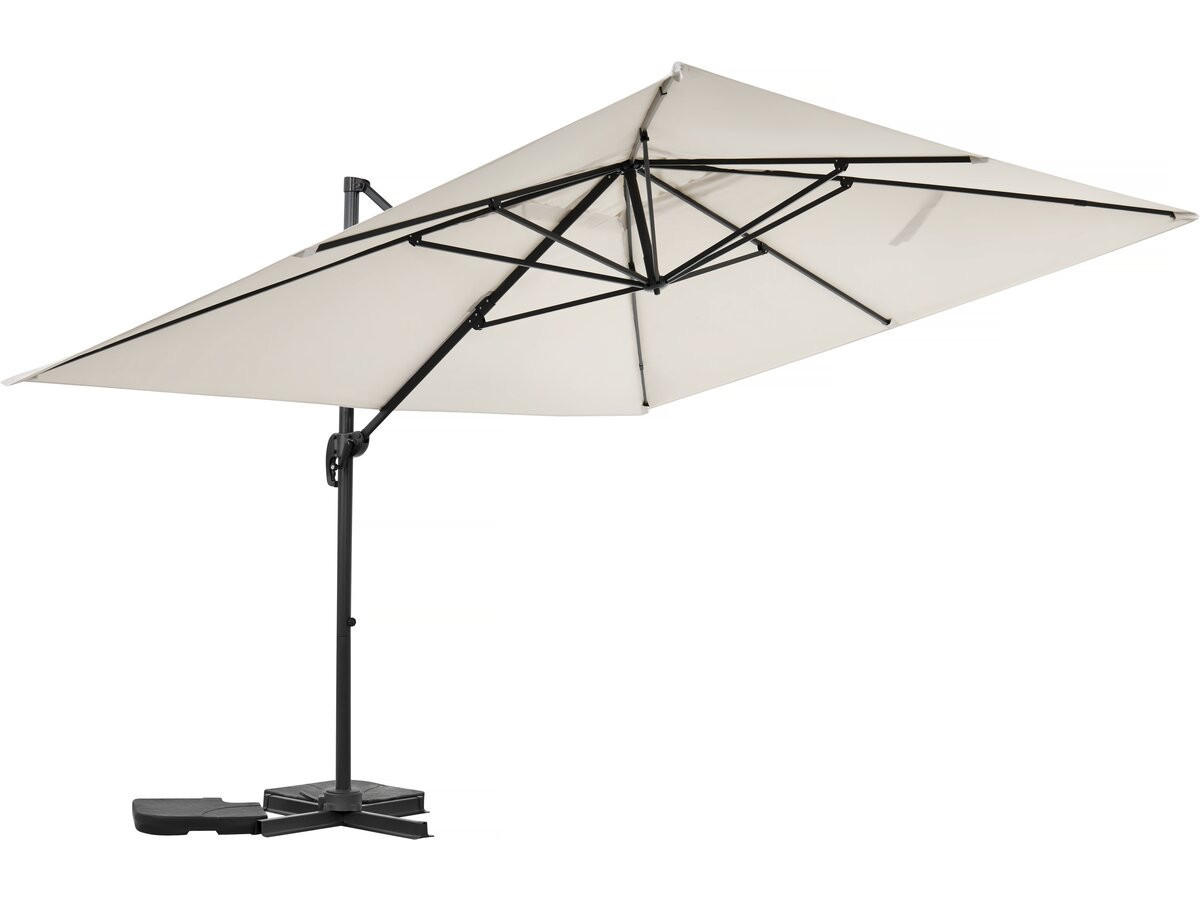 SONNENSCHIRM sky 4 Ekru - Beige, Metall (278/370cm) - Habitat Garten