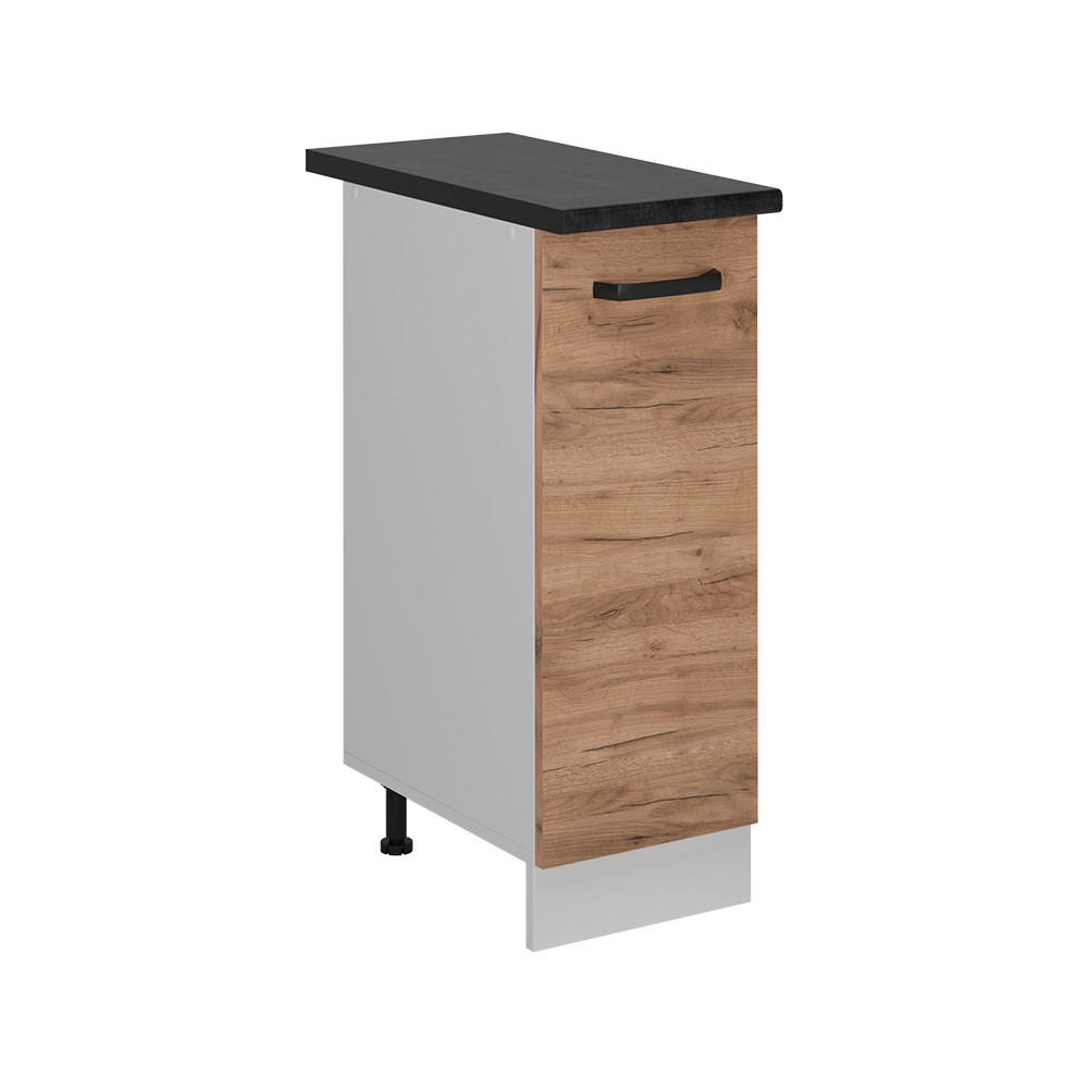 APOTEKARSK&Aring;P R-Line Goldkraft ek 30 cm AP antracit Honungsek, Vit 81.6/30/60 cm