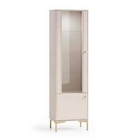 VITRINA Sélène Kašmir - bež, leseni material (54/190/40cm) - Petits-meubles