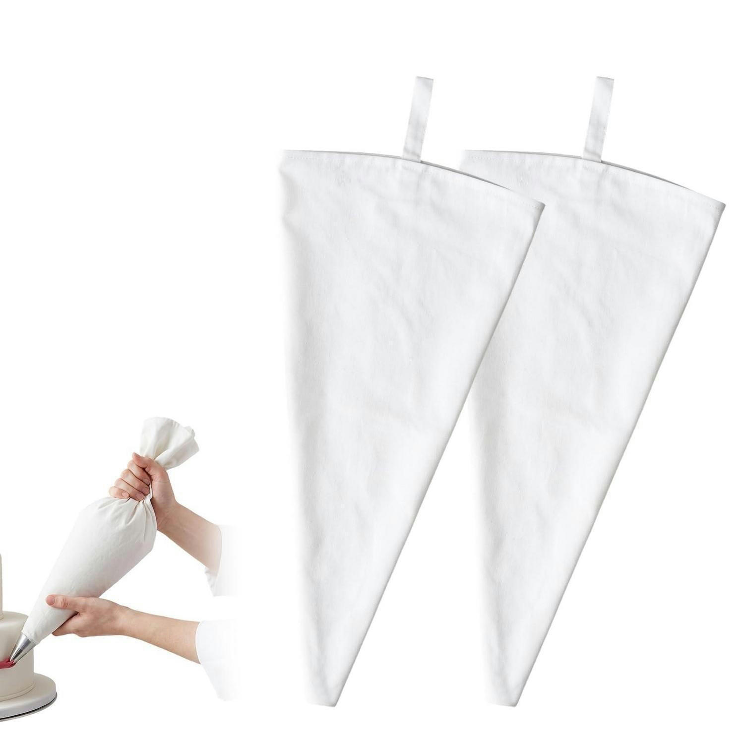 SPRITZBEUTEL 2-teiliges Set 55x30cm Baumwolle - Weiß, Textil (30/55/55cm)
