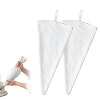 SPRITZBEUTEL 2-teiliges Set 55x30cm Baumwolle - Weiß, Textil (30/55/55cm)