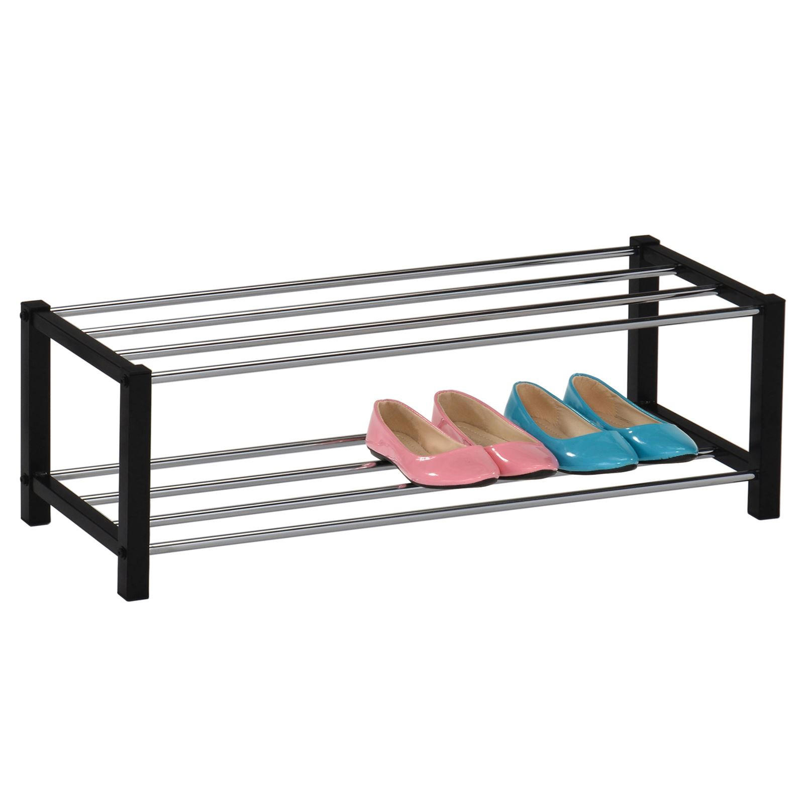 Idimex Schuhregal Schwarz 80x27x29 cm
