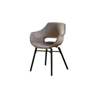 STUHL ZAJA Grau Velvet - Grau, Textil (57/82/59cm) - KAWOLA
