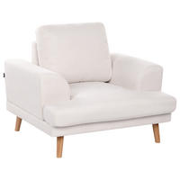 SESSEL Stoff Hellbeige Kildal - Beige, Textil (114/90/96cm) - Beliani