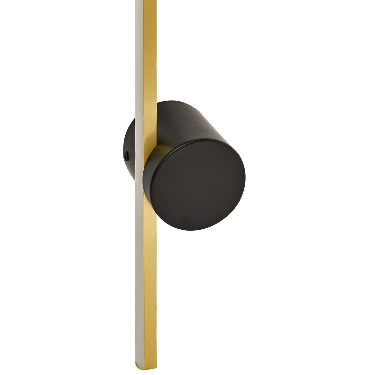 LED-WANDLAMPE Gold/Schwarz Ingenio - Goldfarben/Schwarz, Metall (8/90/8cm) - Beliani