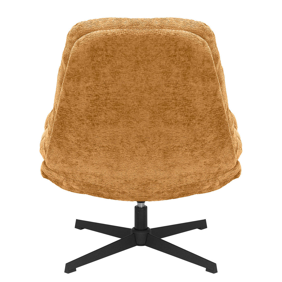 RELAXSESSEL - Chenille - Gelb/Schwarz, Textil/Metall (84/88/94cm) - home24