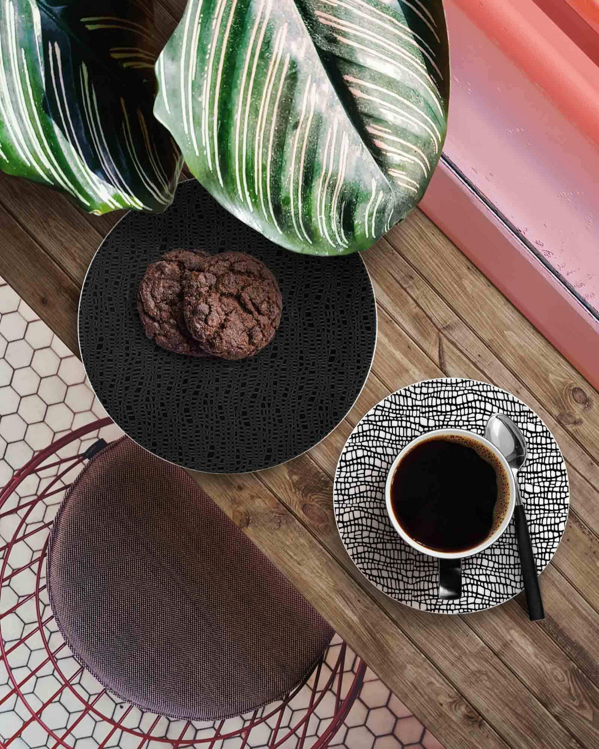 MILCHKAFFEETASSEN Life Fashion Glamorous Black 370 ml 6er Set - Schwarz, Keramik (0.37L) - Seltmann Weiden