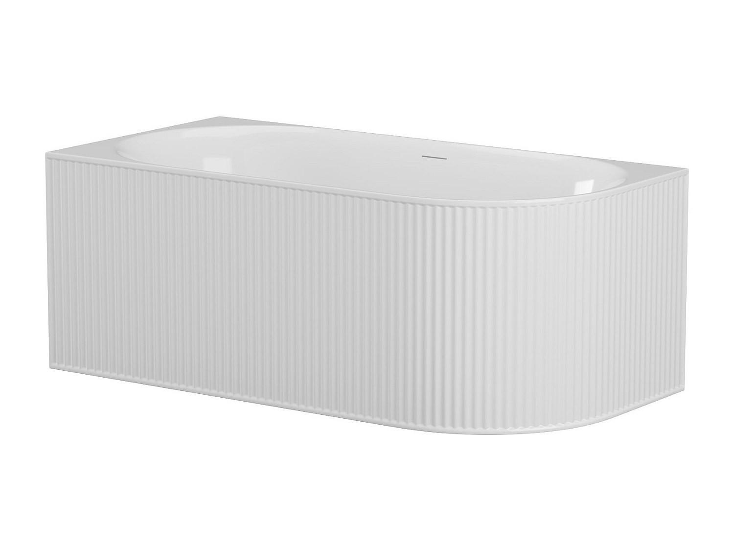 BADEWANNE (Standard) - 1 -Sitzer - Acryl - weiß - BARBORI - Weiß, Kunststoff (170/60/80cm) - Vente-Unique