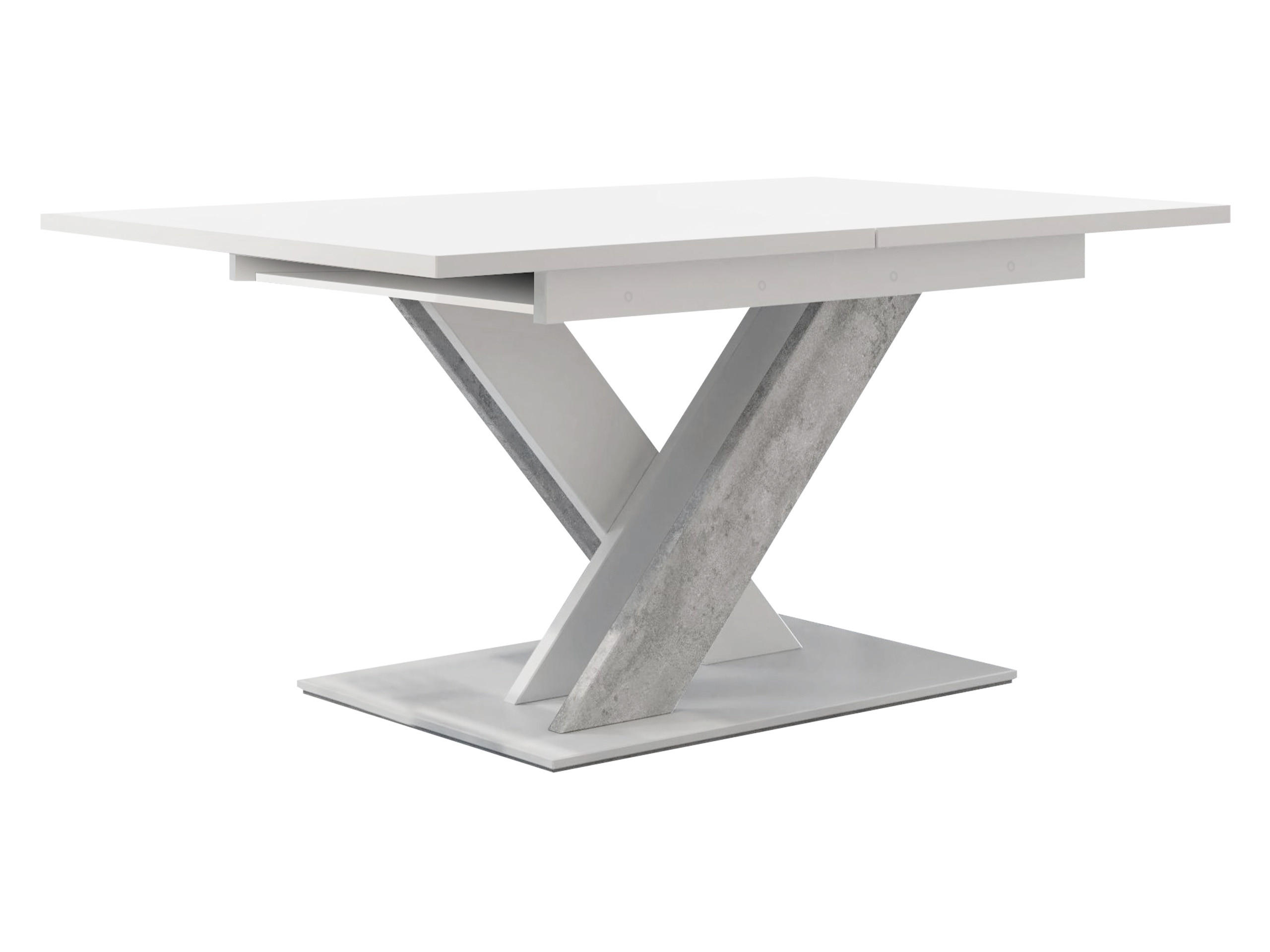 ESSTISCH Bronx - Weiß/Grau, Holzwerkstoff (80/140/76cm) - MIRJAN24
