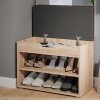 SCHUHBANK Rolfe Sonoma 60 x 45 cm - Sonoma Eiche, Holzwerkstoff (60/45/30cm) - Vicco