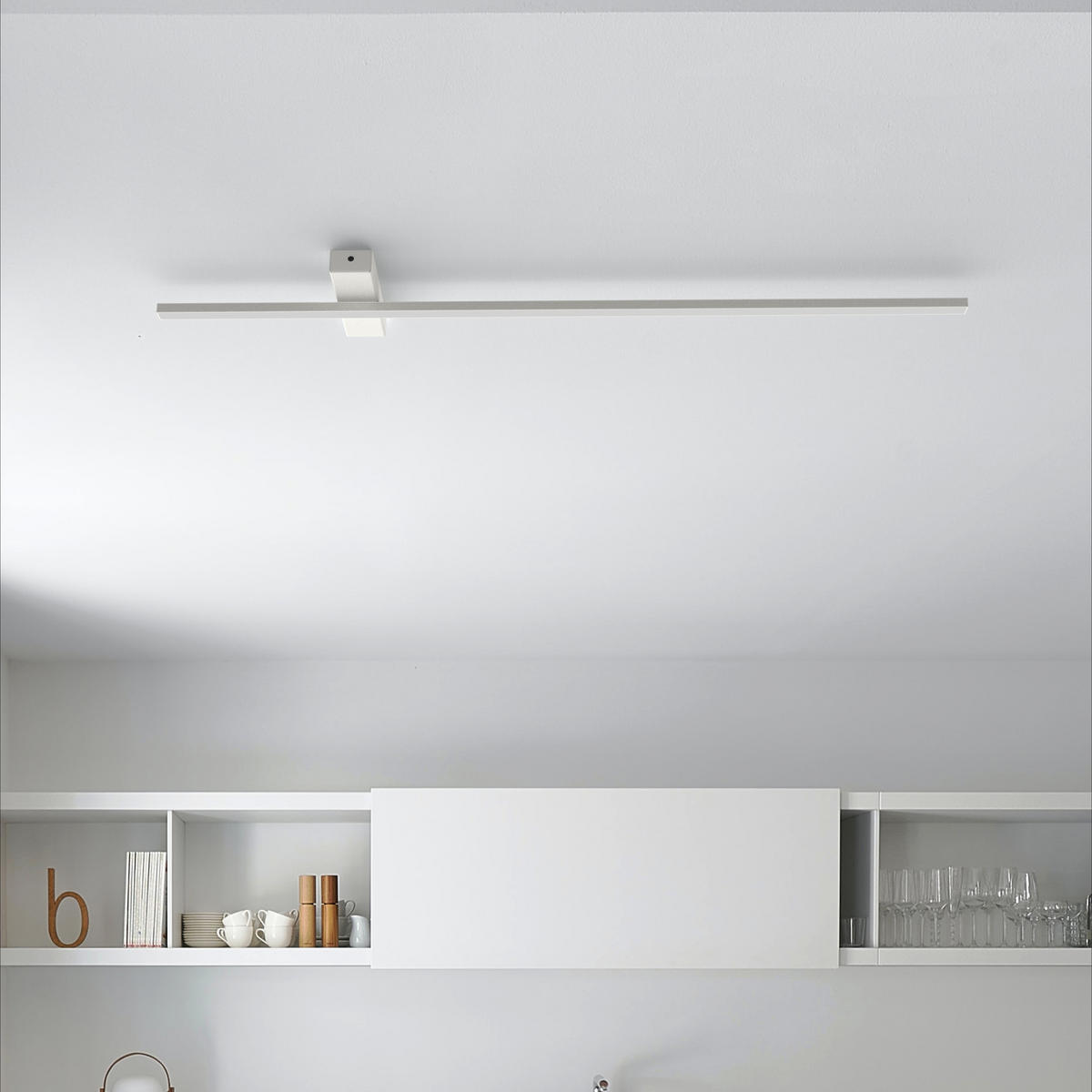 LED-DECKENLEUCHTE - Weiß, Metall (2/100/2cm) - Lumicom