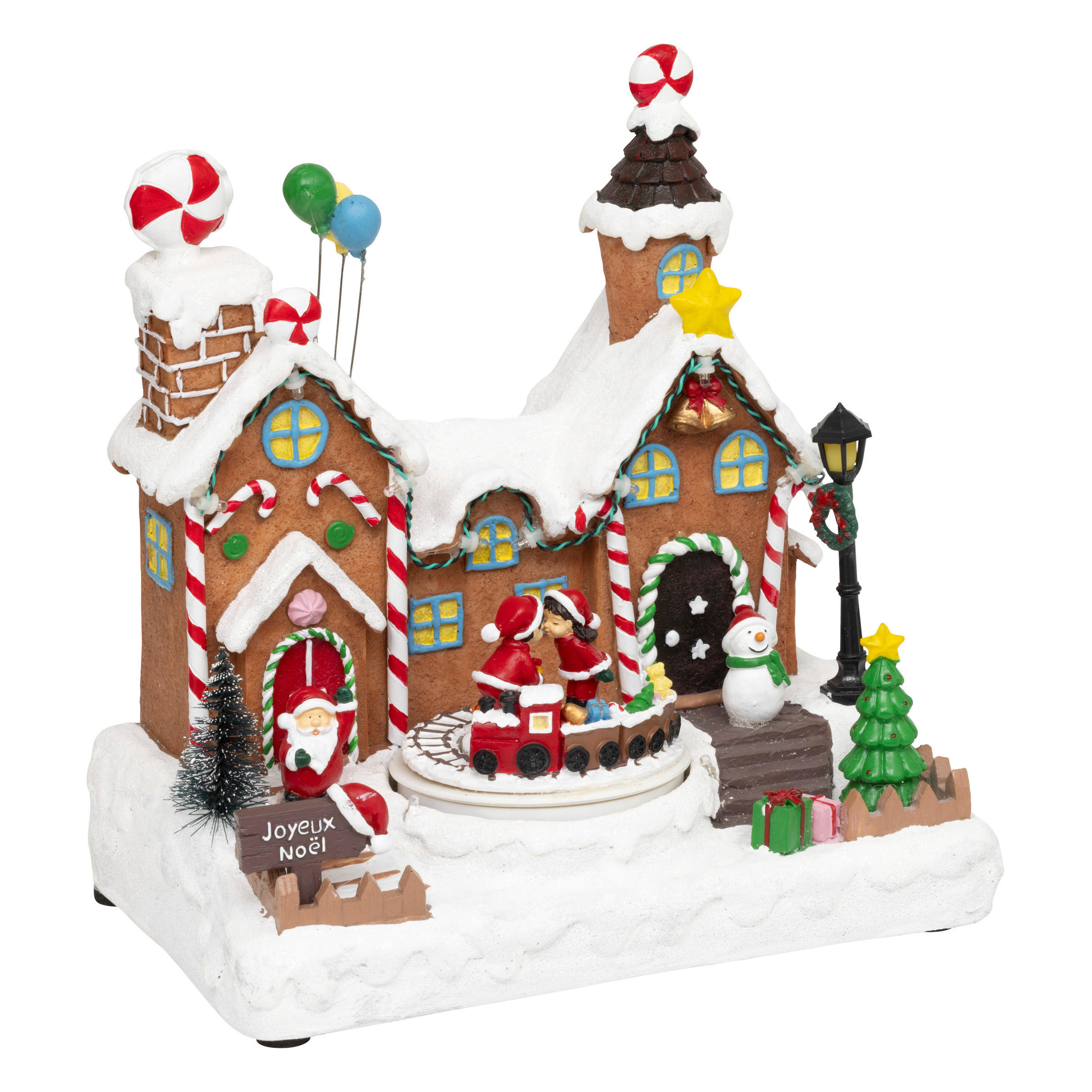 Fééric Lights and Christmas Weihnachtsszene Mehrfarbig 16x24.5x23.2 cm