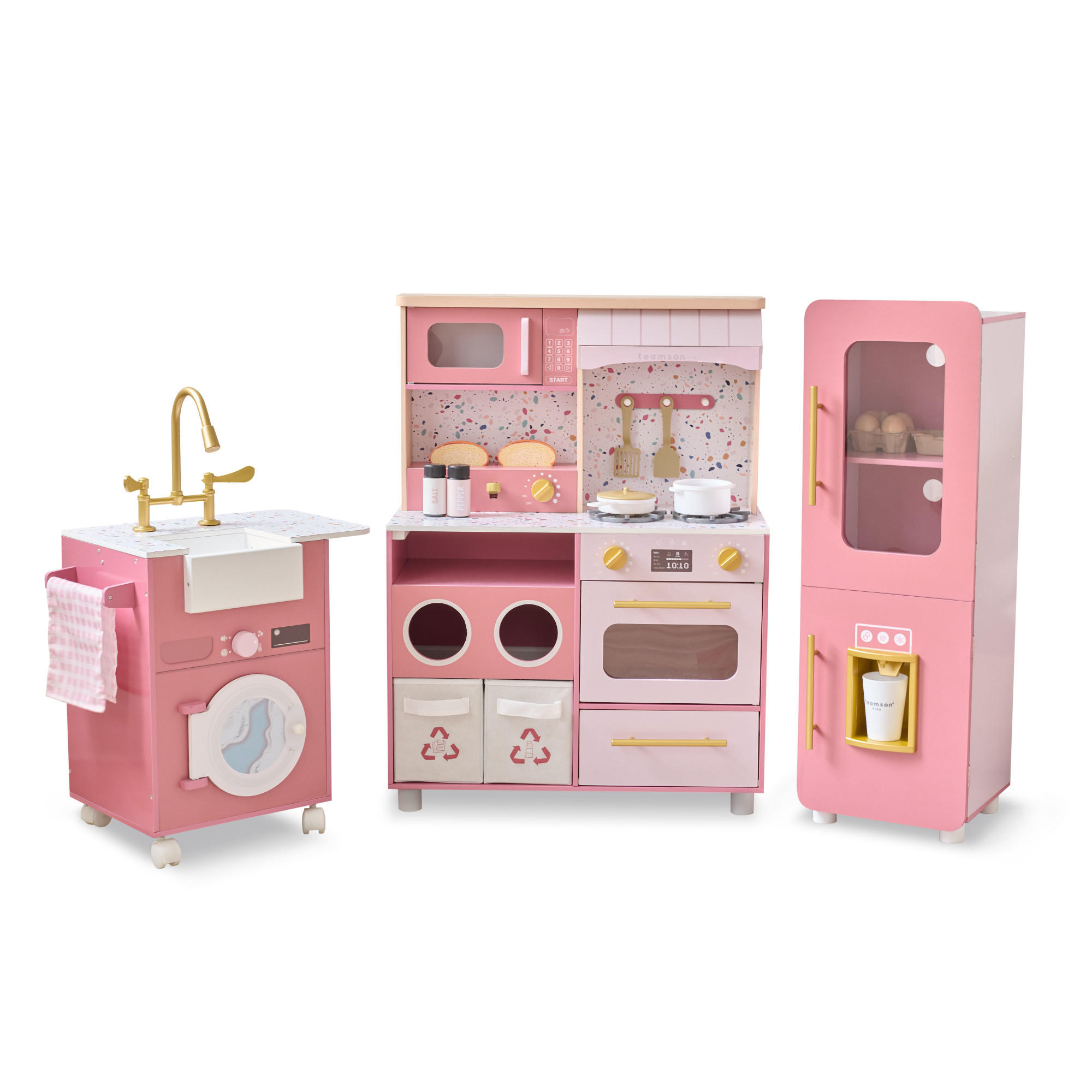 Teamson Kids Kinderkuche Pink 28x89x142 cm