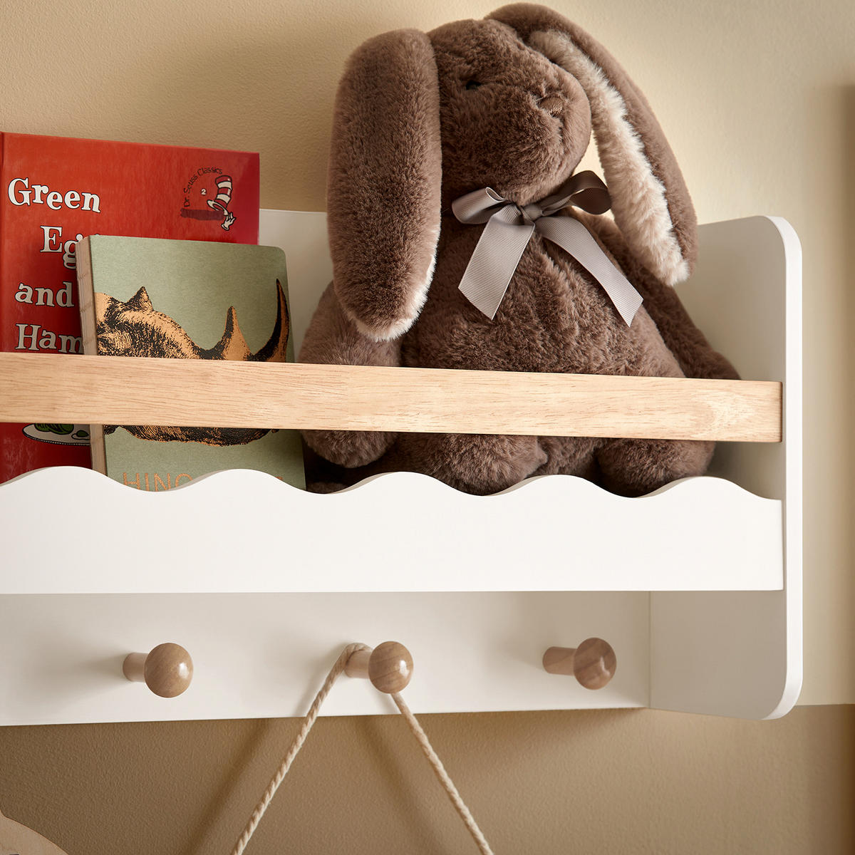 KINDERREGAL Weiß - Weiß/Naturfarben, Holz/Holzwerkstoff (73/30/15cm) - SoBuy