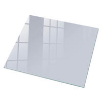 GLASPLATTE 80x60 cm – Graublau - Pink, Glas (0.4/80/60cm) - ArtPrintCave