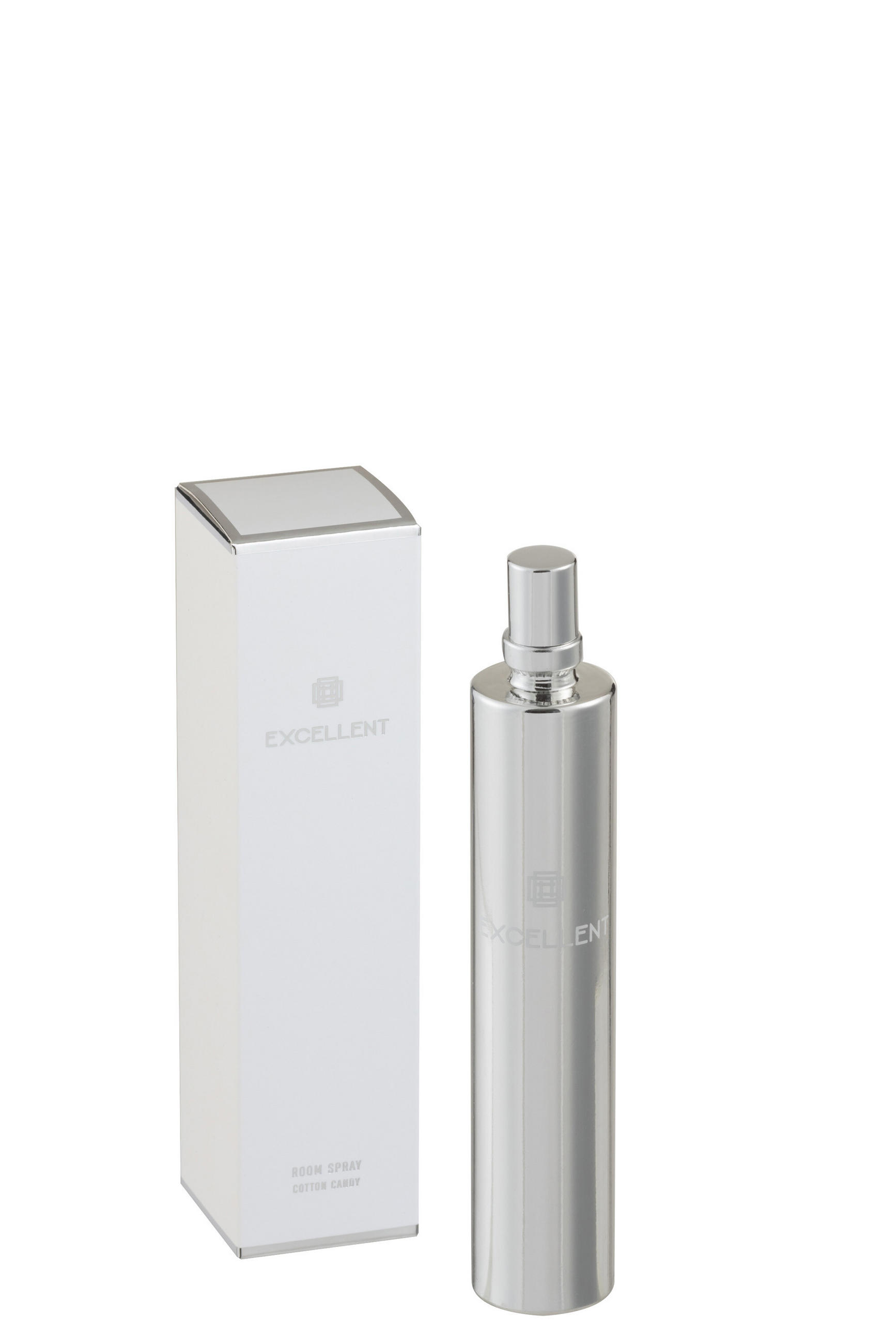 RAUMPARFUM SPRAY EXCELLENT - Glas - Silber - Silberfarben, Glas (3.5/16.5/3.5cm) - J-Line