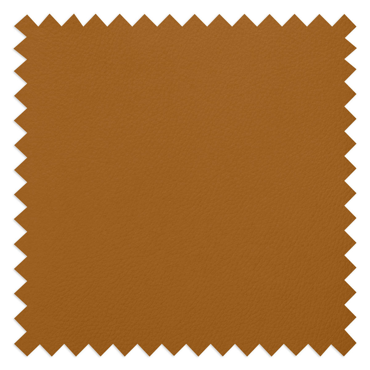 POLSTERHOCKER mit Holzfüßen - Cognac/Schwarz, Leder/Eichenholz (51/37/41cm) - home24