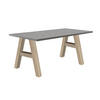 SCHREIBTISCH Edi 4 140 x 70 x 75 Bürotisch eiche sägerau/graphit - Grau, Holz (140/70/75cm) - 58aufmkessel
