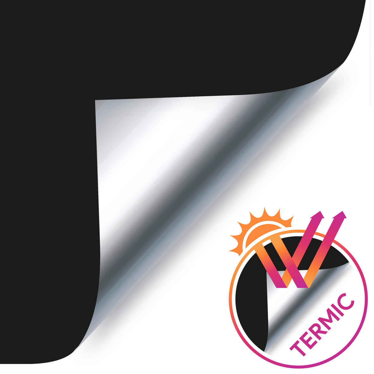 VERDUNKELUNGSROLLO Schwarz, 45 cm x 180 cm 120 cm x 180 cm - Schwarz, Kunststoff (120/180cm) - STORESDECO