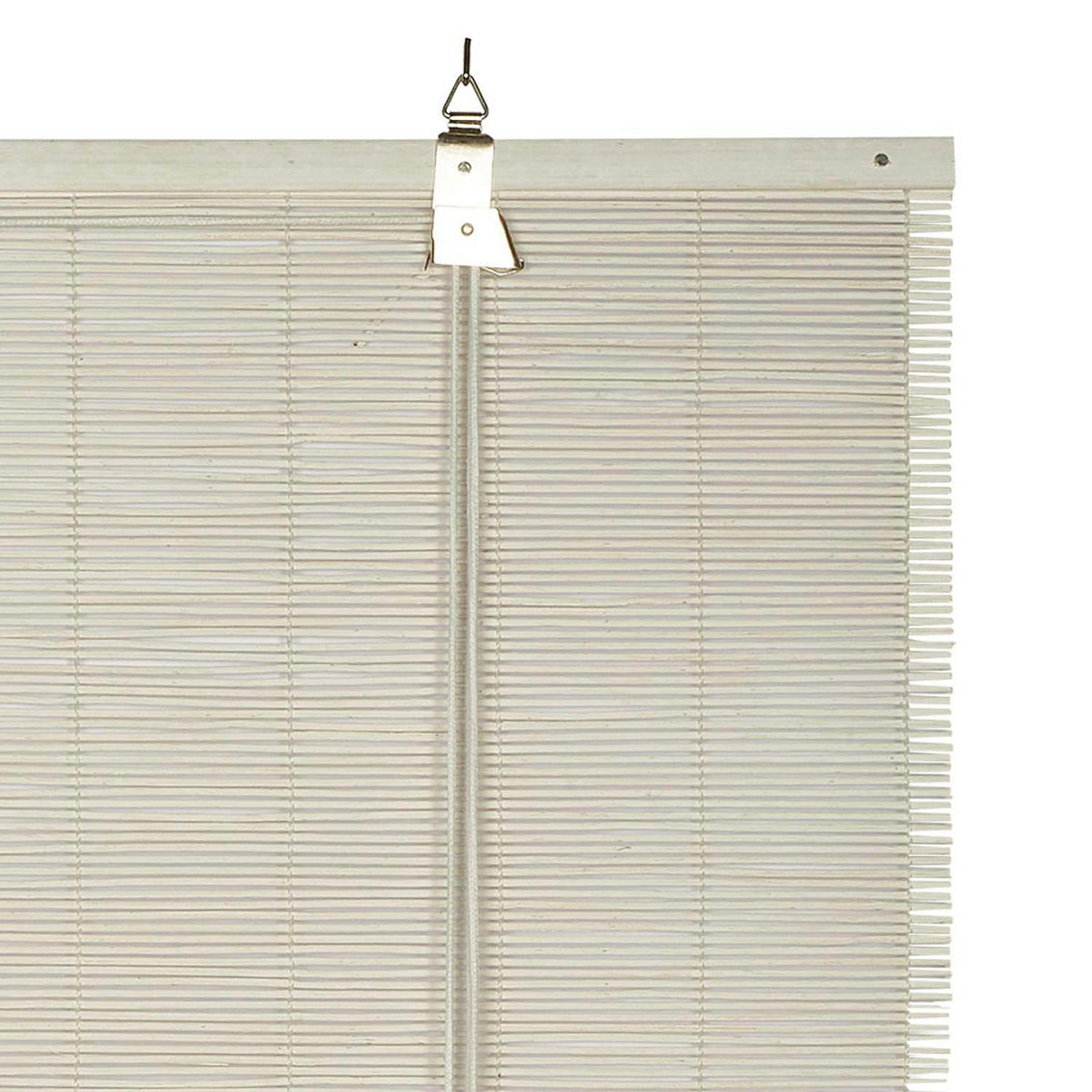 BAMBUSROLLO Weiß, 150 cm x 175 cm - Weiß, Kunststoff (150/175cm) - STORESDECO