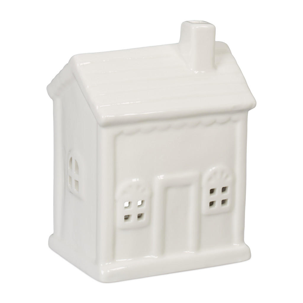 Relaxdays SVÍCEN Bílá porcelán 12,5 cm