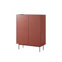 SIDEBOARD COLOR Rot 97x37x122 cm - Rot, Holzwerkstoff (97/122/37cm) - FURNLUX