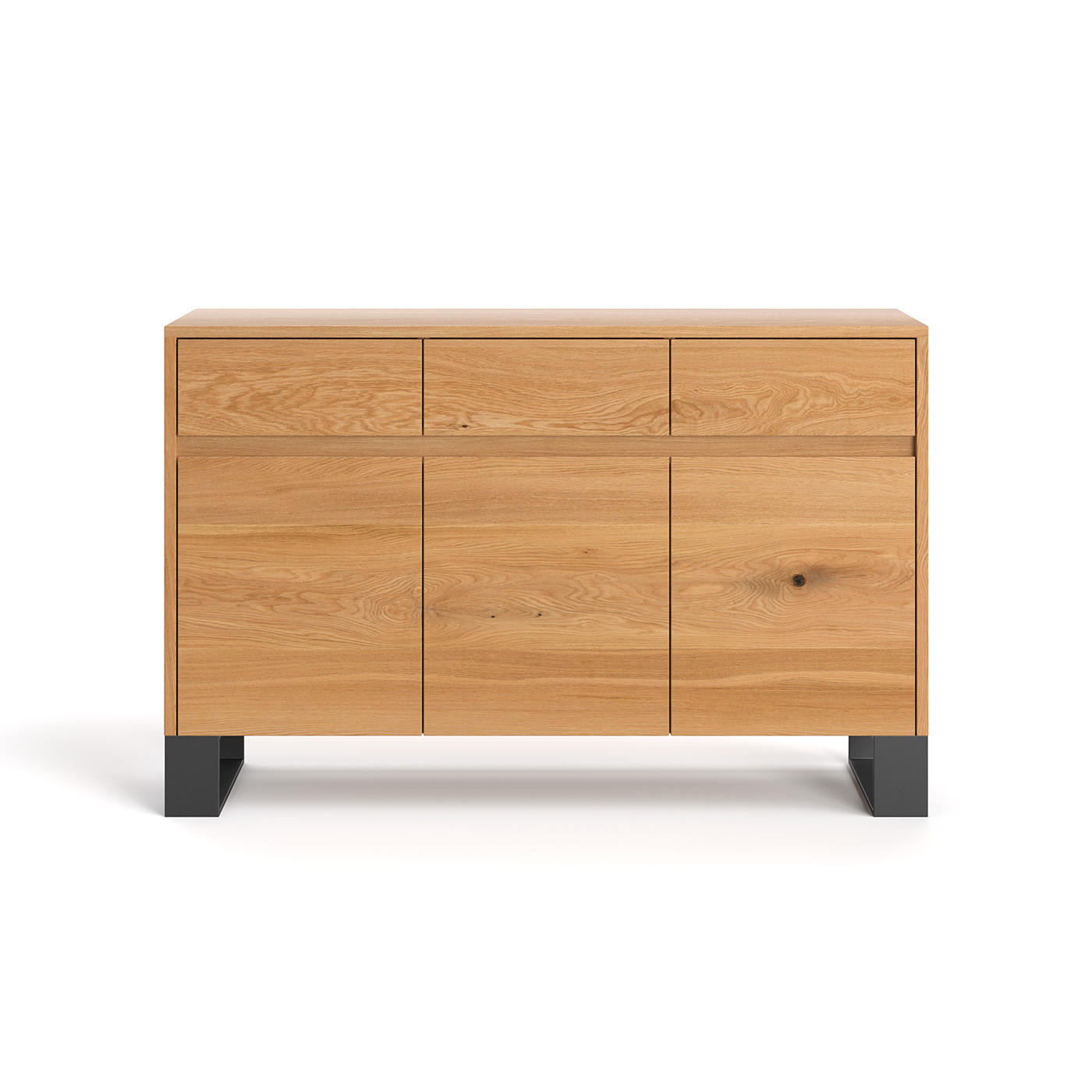 SIDEBOARD Horizon aus massivem Eichenholz - Eichefarben/Naturfarben, Holz (140/90/45cm) - Danzz