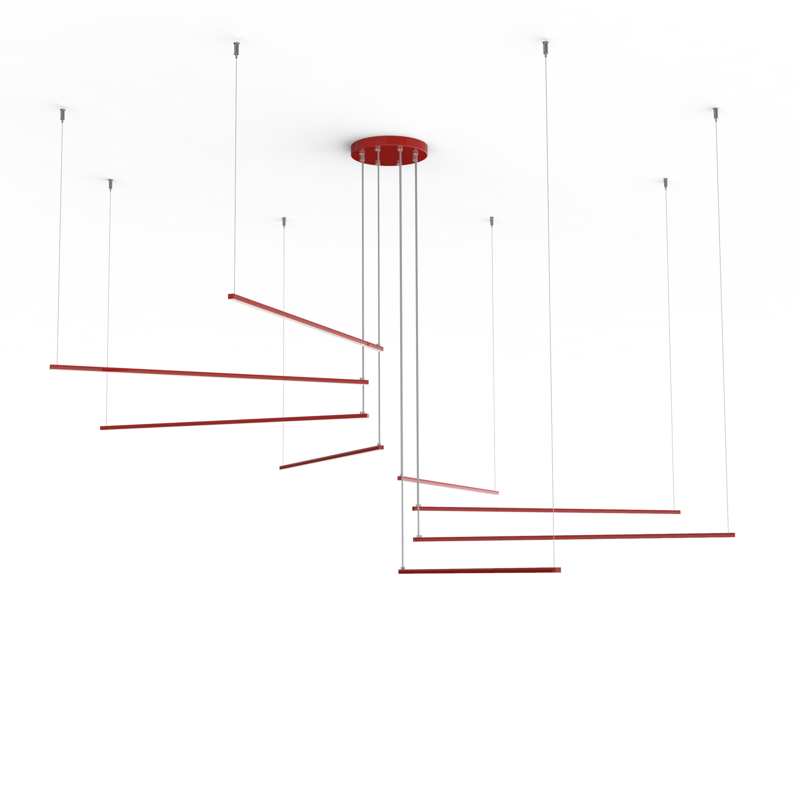 Lumicom Led-Hängeleuchte Rot 220x120x220 cm