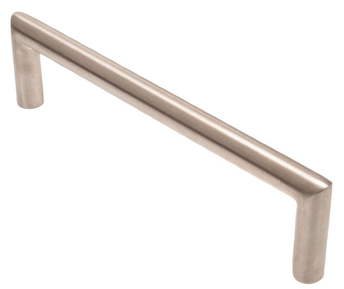 MÖBELGRIFF BA 128mm, Küchengriff Edelstahl massiv gebürstet - Grau, Metall (1/3.5/13.8cm)
