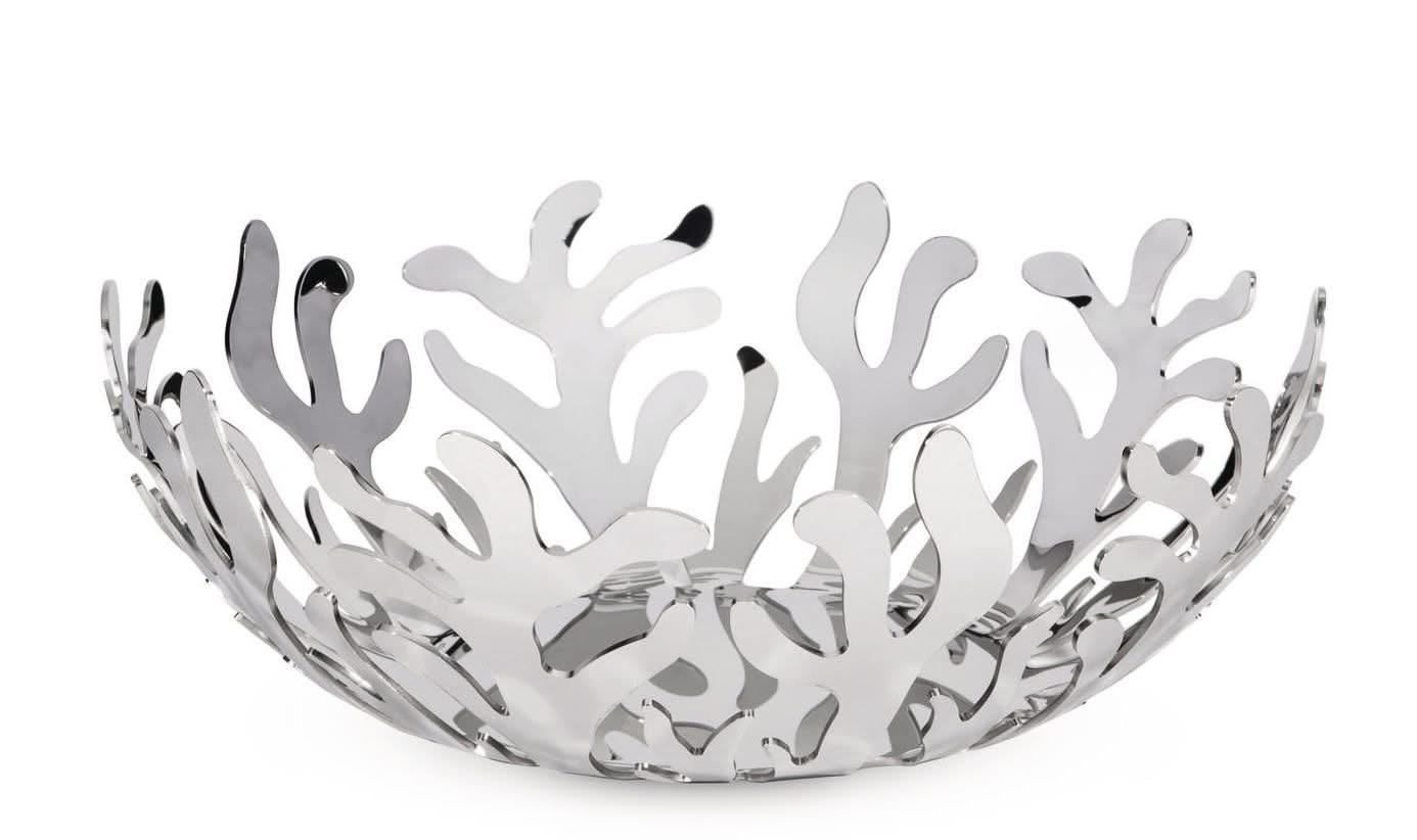 SKALA Schale Mediterraneo - ESI01-29 - Edelstahl - ø 29 cm - von Emma Silvestris - Silberfarben, Metall (29/11cm) - Alessi