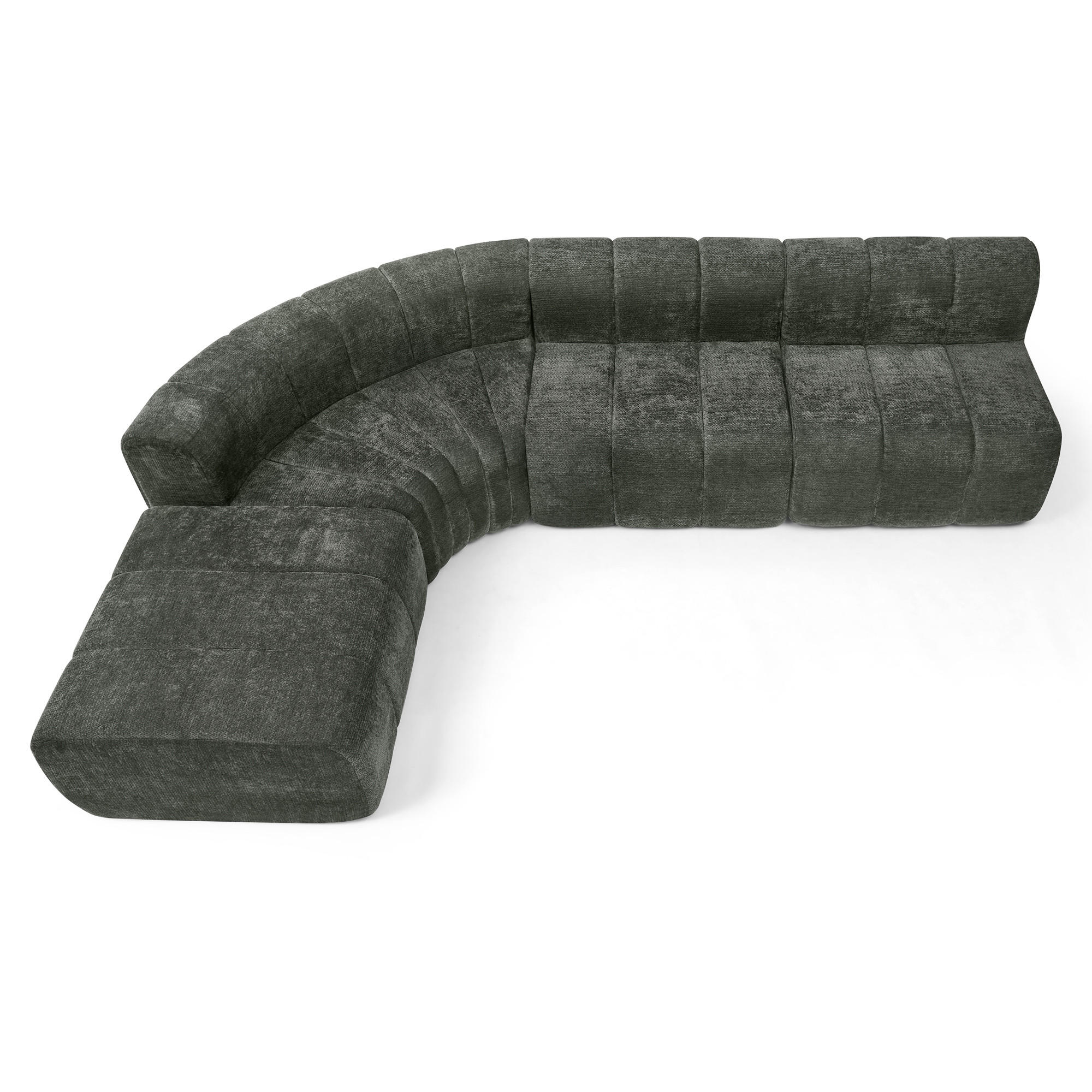 ECKSOFA DE-34633 4-Sitzer modular Schwarz - Schwarz, Textil (189/283cm) - ComfortXL