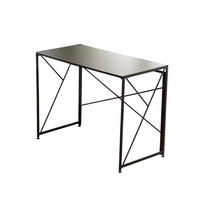 SCHREIBTISCH Faltbarer Wohnzimmertisch mit Schnellaufbau, Holzoptik, Einheitsgröße / MDF - Schwarz, Holzwerkstoff/Metall (99/50/75cm) - EVRYAE