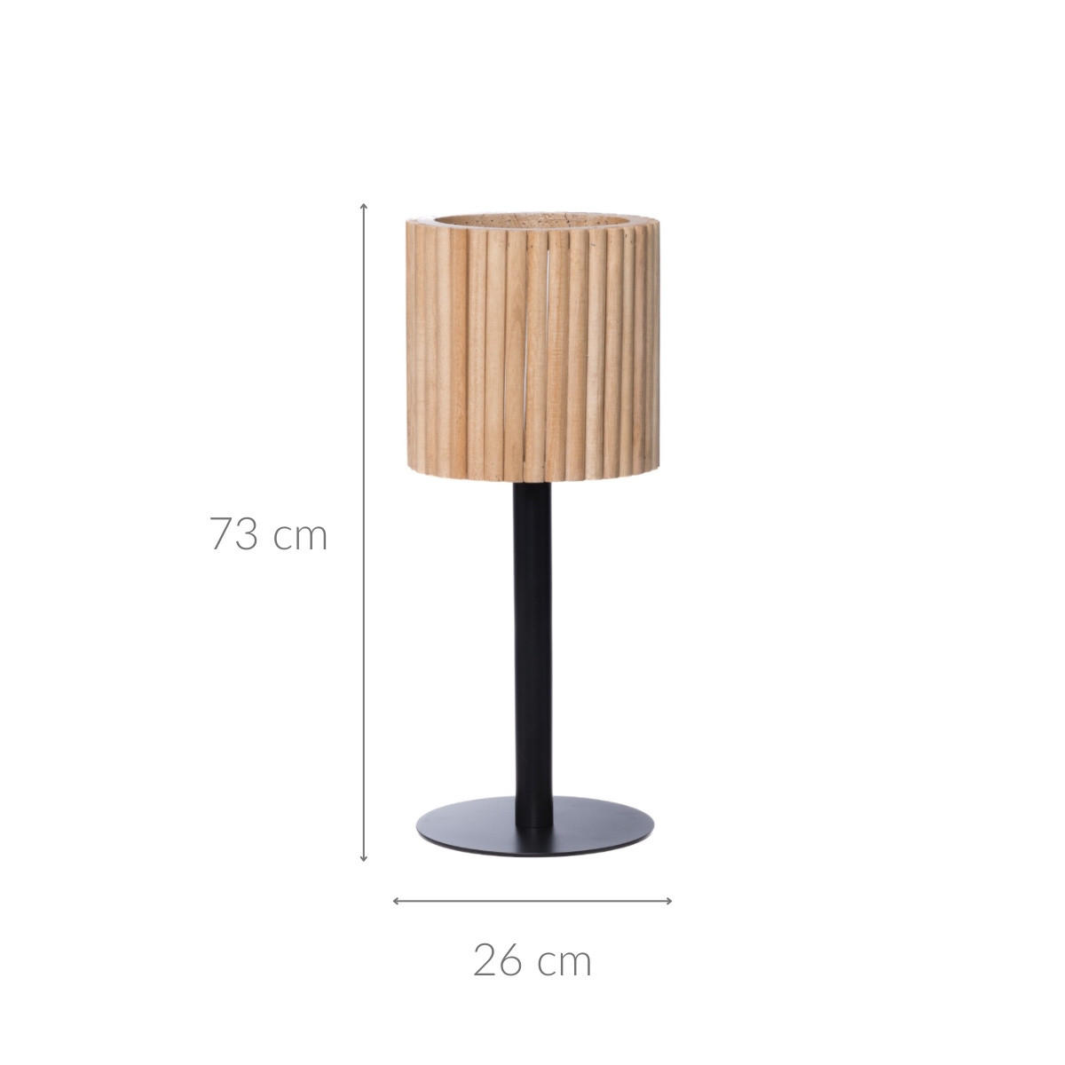 BLUMENSTÄNDER Urban Eden 73 cm - Braun, Holz (26/26/73cm)