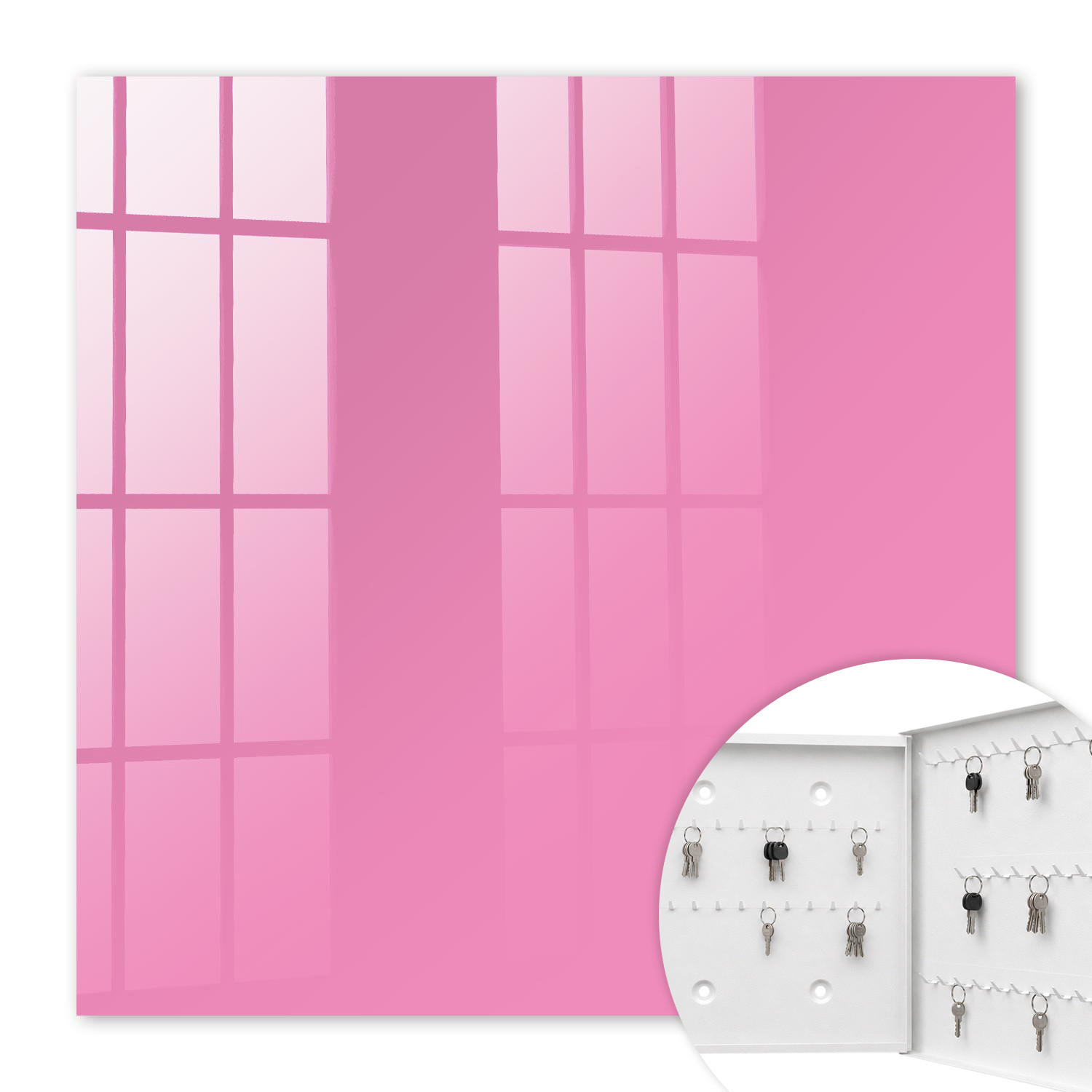 Tulup Schlüsselbox Pink 30x30x5 cm