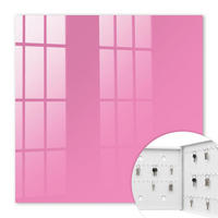 SCHLÜSSELBOX Weiß 30x30 cm – Türöffnung nach rechts - Kühles Rosa - Pink, Metall (30/30/5cm) - TULUP