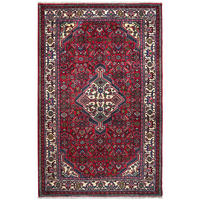 TEPPICH Assadabad Rot 192/122 cm Schurwolle - Rot, Textil (122/192cm) - Looma