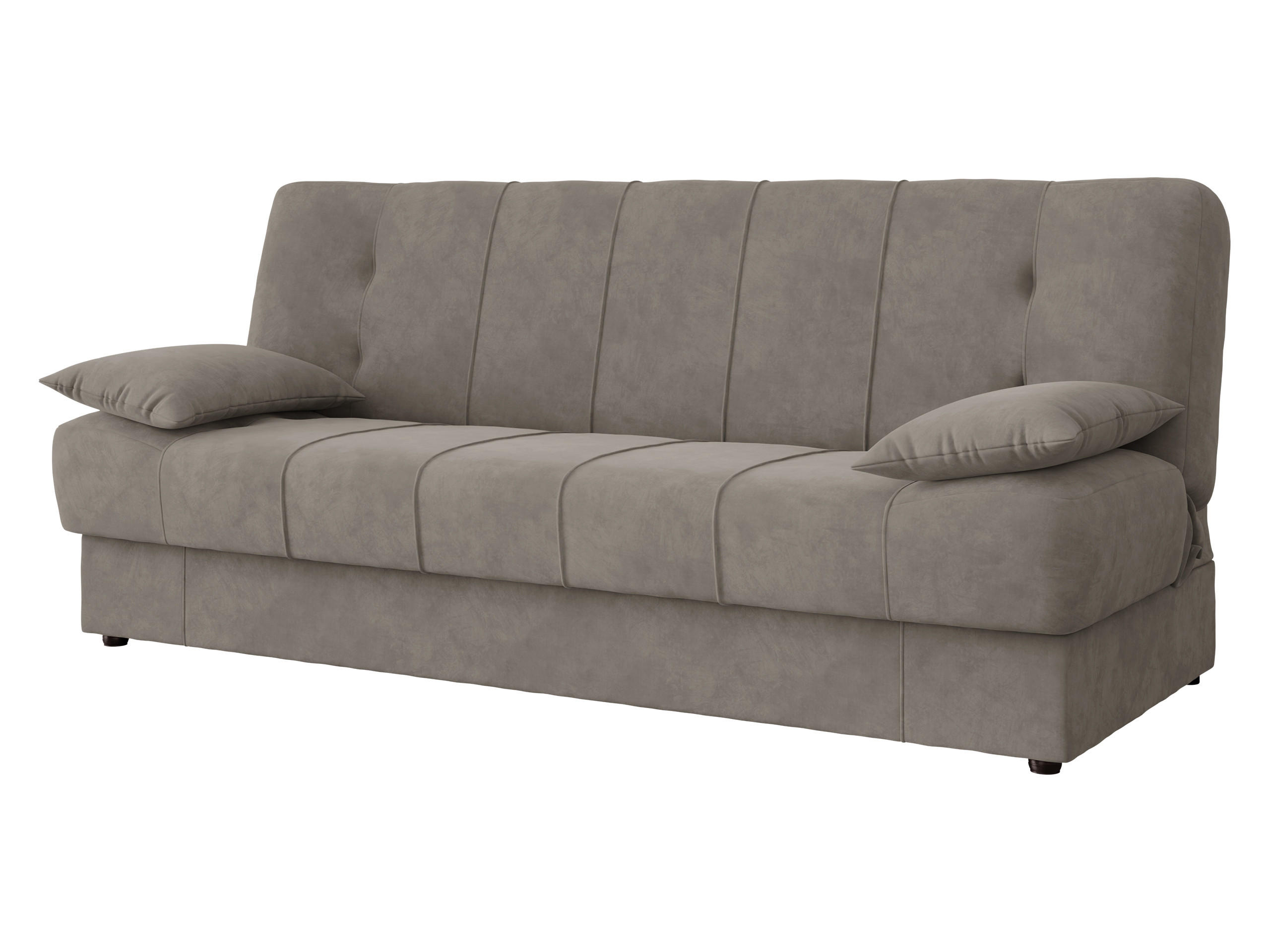 SCHLAFSOFA Sonia - Hellbraun/Schwarz, Holz/Kunststoff (194/88/90cm) - MIRJAN24