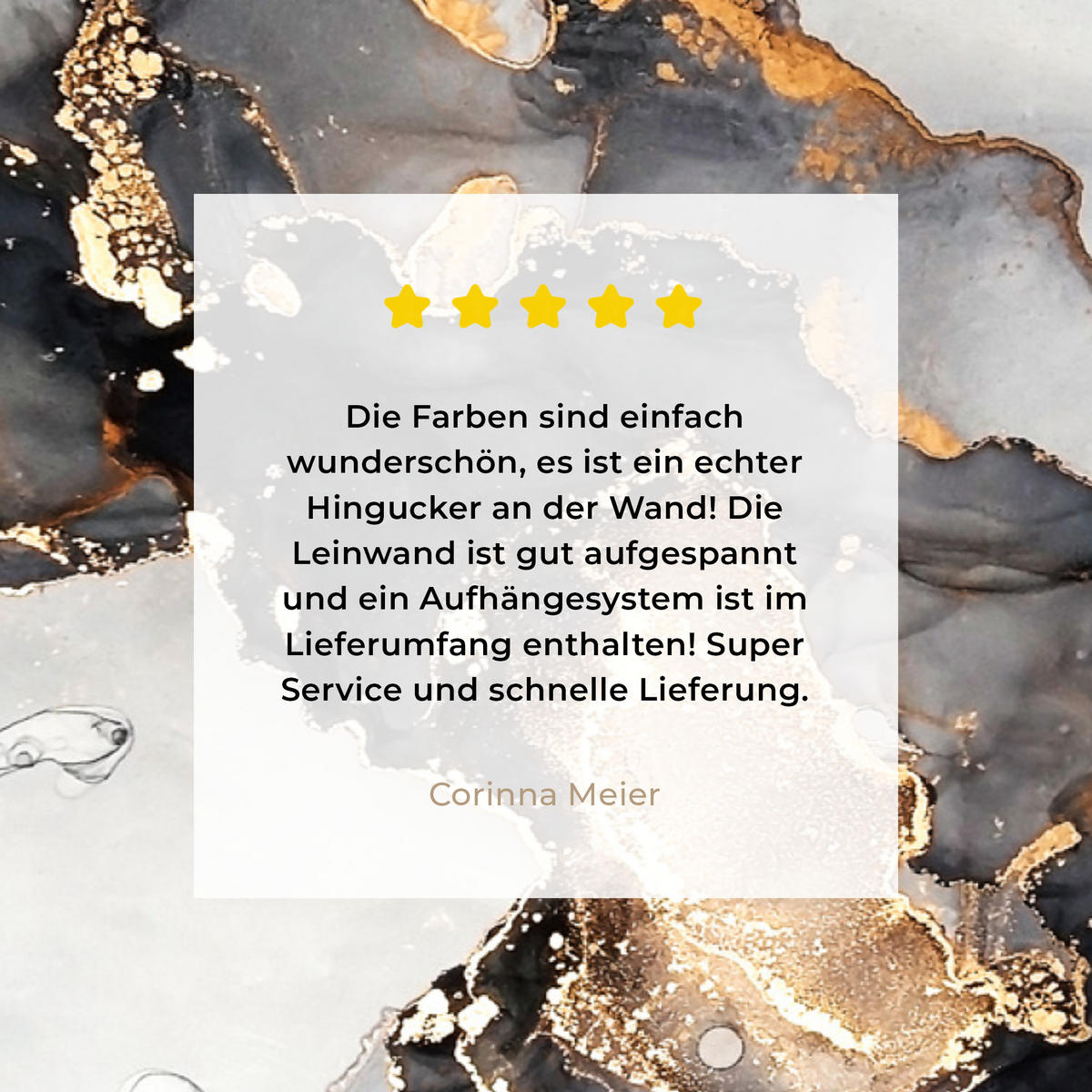 LEINWANDBILD Marmor - Schwarz - Weiß - Gold - Luxus - Abstrakt Wandbilder 80x60 cm - Goldfarben, Textil (80/60cm) - MuchoWow
