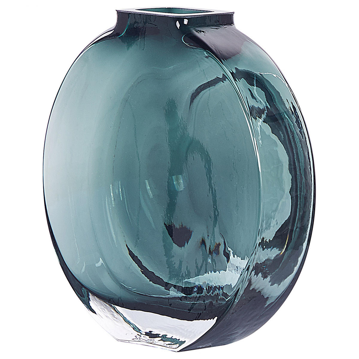 BLUMENVASE Glas grün Kapeli - Grün, Glas (15cm) - Beliani