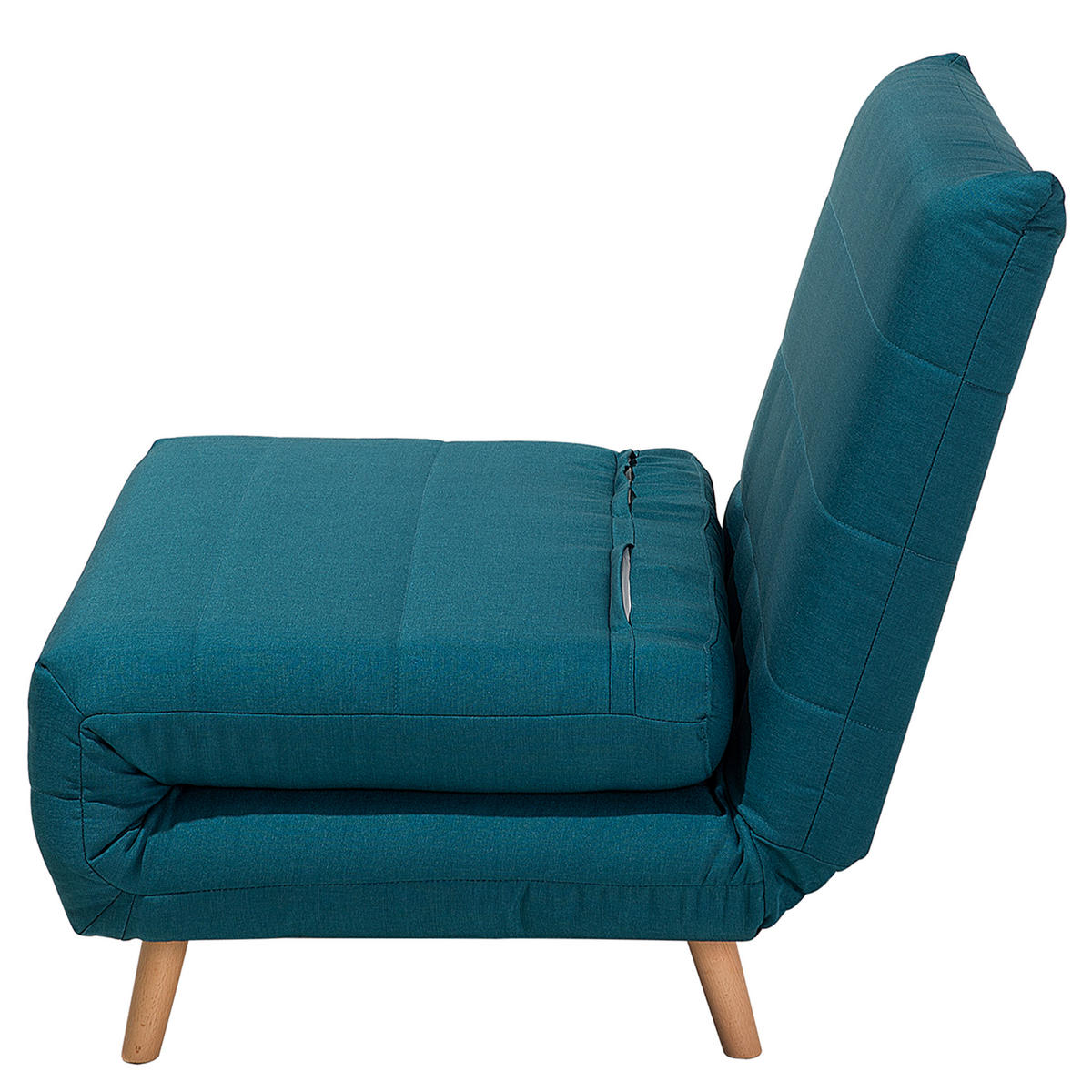 1-SITZER-SCHLAFSOFA Polyester Blau Setten - Hellblau, Textil (104/82/190cm) - Beliani