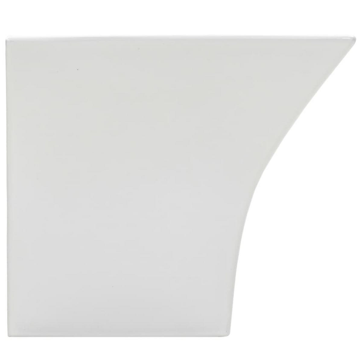 WASCHBECKEN Ladner 50/45/41 cm - Weiß, Keramik (50/41/45cm) - Nettlife