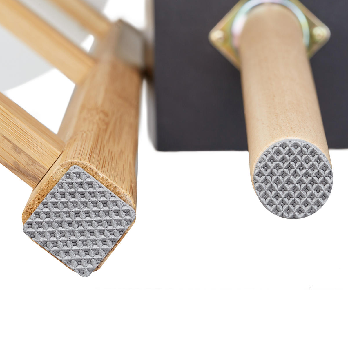 ANTIRUTSCH Pads - Grau, Textil (4/0.4cm) - Relaxdays